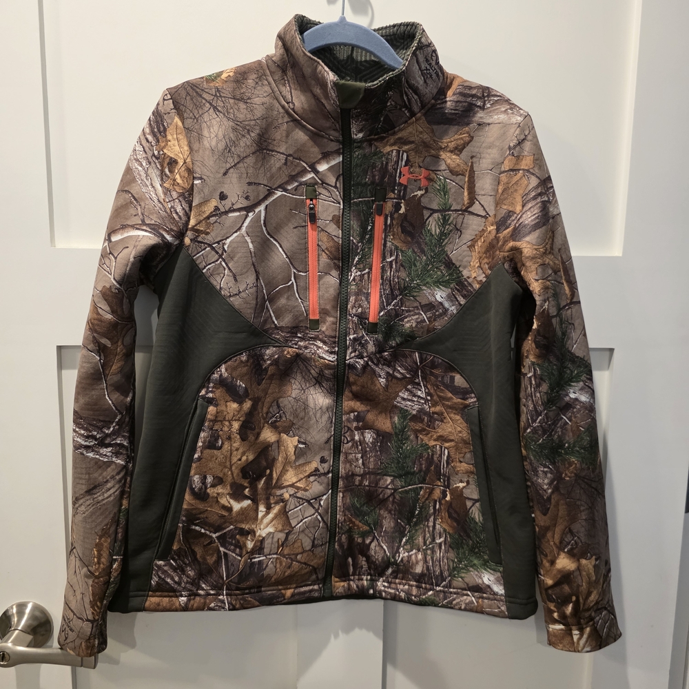 Under Armour UA Storm Jacket Women’s S Scent Control Cold Gear RealTree Camo